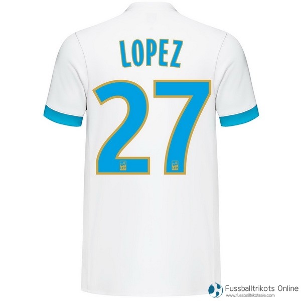 Marseille Trikot Heim Lopez 2017-18 Fussballtrikots Günstig